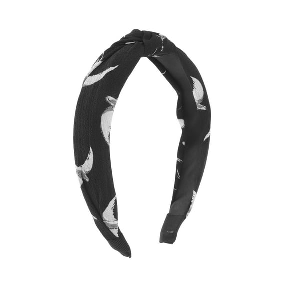 Unique Bargains 1 Pc Fashion Swallow Pattern Headbands for Women Black