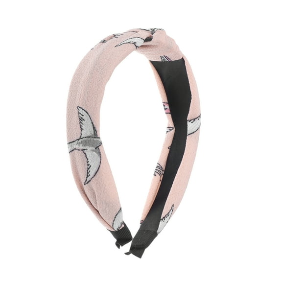 Unique Bargains 1 Pc Fashion Swallow Pattern Headbands for Women Pink