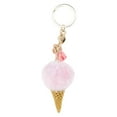 thumbnail image 1 of Unique Bargains 1 Pc Fashion Tassel Ice Cream Cone Handbag Charm Bag Accessories Pink, 1 of 5