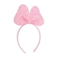 thumbnail image 1 of Unique Bargains Christmas 1 Pc Fashion Vertical Bow Headband for Women for Girls Pink, 1 of 6