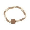 thumbnail image 1 of Unique Bargains 1 Pc Fashion Woven Hair Elastic Band for Home Beige Apricot, 1 of 5