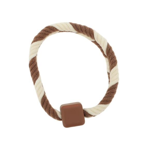 Unique Bargains 1 Pc Fashion Woven Hair Elastic Band for Home Beige Coffee Color