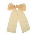 thumbnail image 1 of Unique Bargains 1 Pc Fashionable Bow Ribbon Duckbill Hair Clips for Home Champagne, 1 of 5