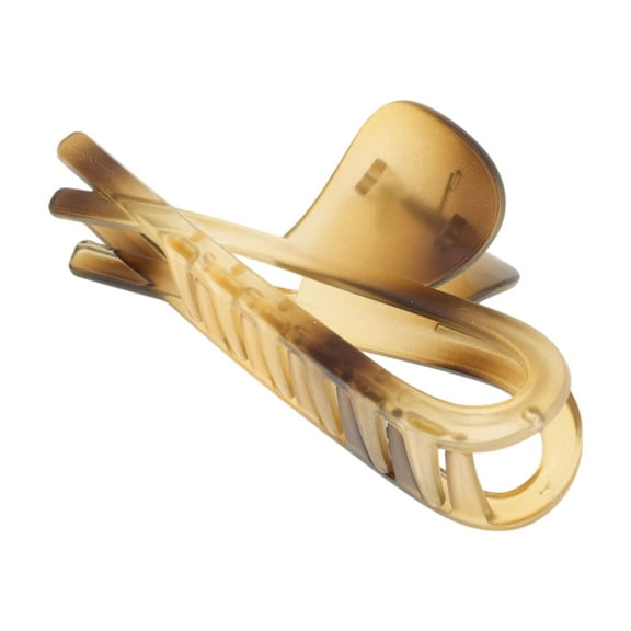 Unique Bargains 1 Pc Fashionable Cross Hair Clips for Home Yellow