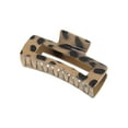 thumbnail image 1 of Unique Bargains 1 Pc Fashionable Rectangular Hair Clips for Home Light Brown, 1 of 5