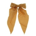 thumbnail image 1 of Unique Bargains 1 Pc Fashionable Solid Bow Ribbon Hair Elastic Band for Home Ginger, 1 of 5