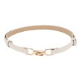 thumbnail image 1 of Unique Bargains 1 Pc Festival Wrap Belt Elegant Double Buckle Adjustable Adjustable Waist Cord for Women Beige, 1 of 5