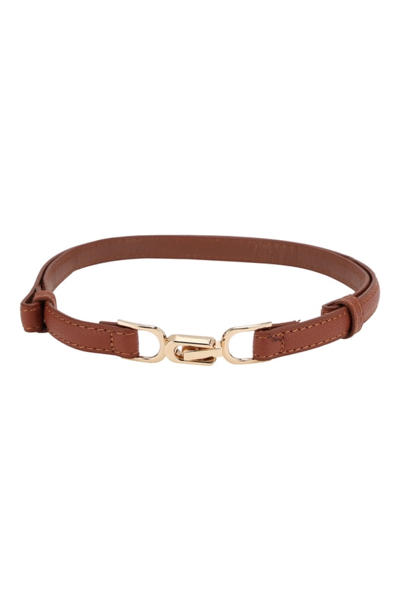 1 Pc Festival Wrap Belt Elegant Double Buckle Adjustable Adjustable Waist Cord for Women Light Brown