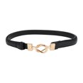 thumbnail image 1 of Unique Bargains 1 Pc Festival Wrap Belt Elegant Double Buckle Adjustable Waist Cord for Women Black, 1 of 5