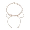 thumbnail image 1 of Unique Bargains 1 Pc Festival Wrap Belt Elegant Four Pearl Knotted Adjustable Waist Cord for Women White, 1 of 5