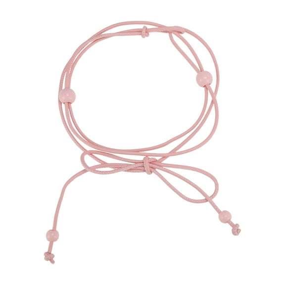 Unique Bargains 1 Pc Festival Wrap Belt Elegant Four Pearl Thin Adjustable Waist Cord for Women Pink