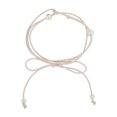 thumbnail image 1 of Unique Bargains 1 Pc Festival Wrap Belt Elegant Four Pearl Thin Adjustable Waist Cord for Women White, 1 of 5