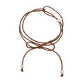 thumbnail image 1 of Unique Bargains 1 Pc Festival Wrap Belt Elegant Three Pearl Thin Strap Adjustable Waist Cord for Women Light Brown, 1 of 5