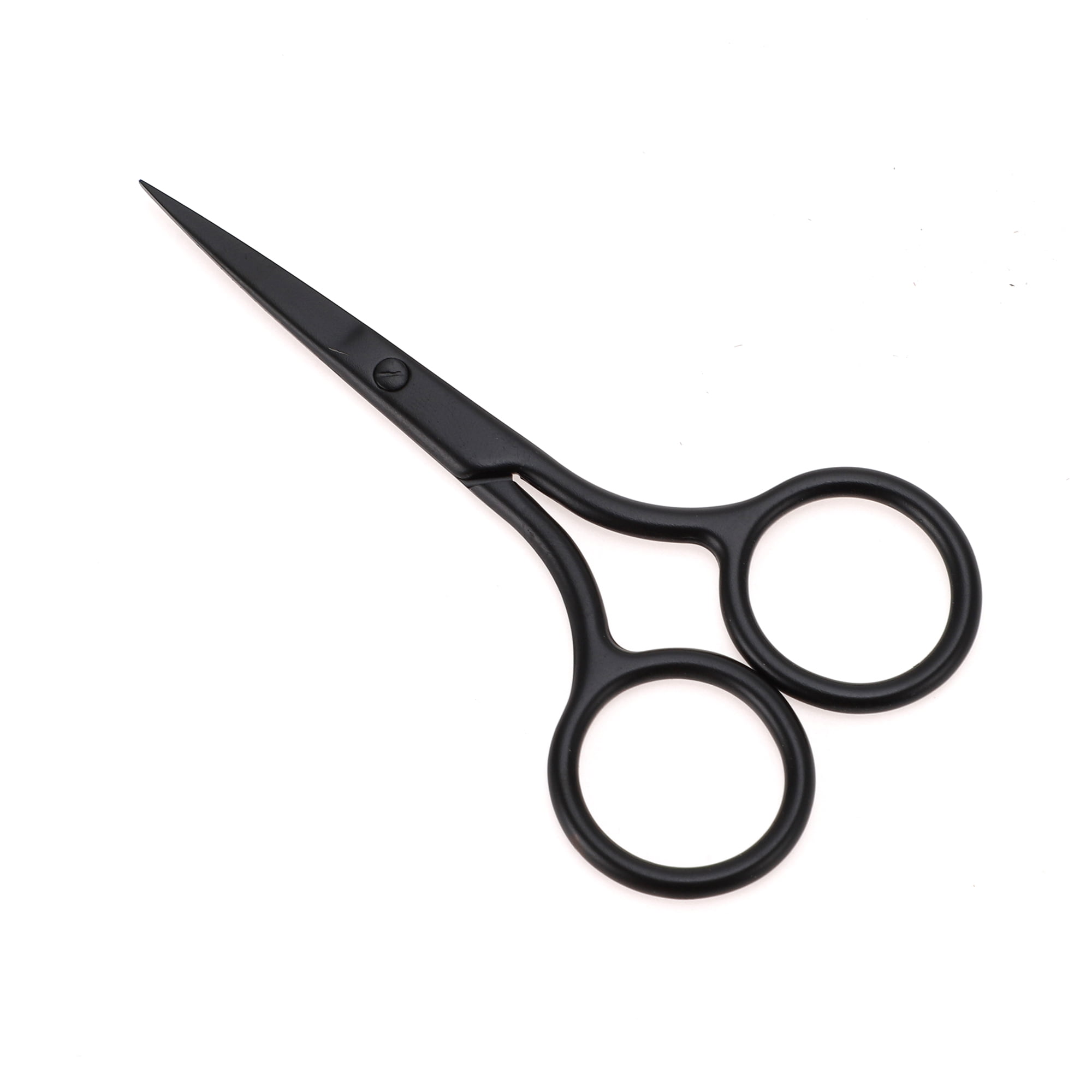 Unique Bargains 1 Pc Fine-edged Scissors Facial Hair Bedroom Black
