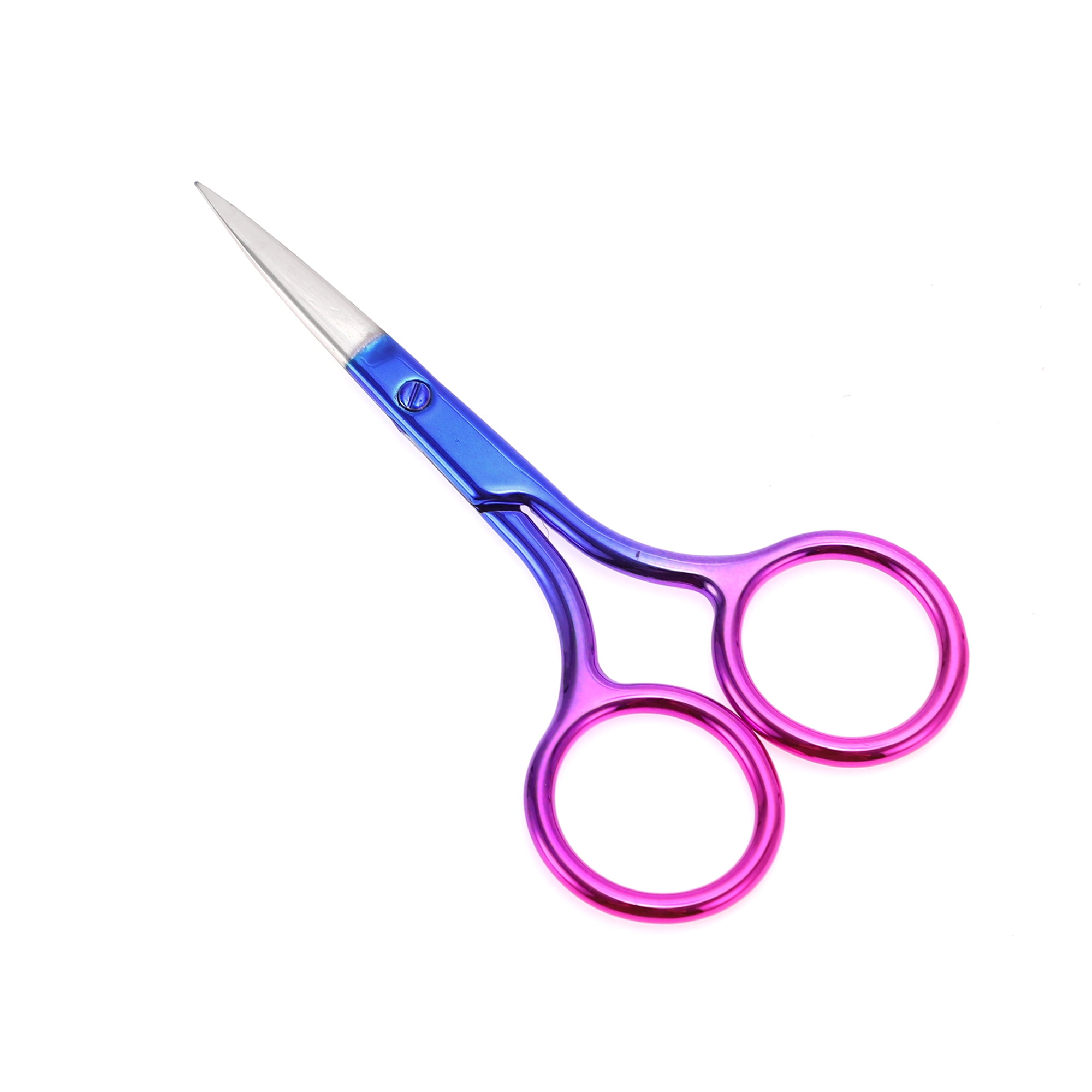 Unique Bargains 1 Pc Fine-edged Scissors Facial Hair Bedroom Blue Pink