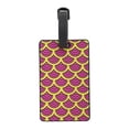 thumbnail image 1 of Unique Bargains 1 Pc Fish Scale Pattern Luggage Tag for Travel Rose Red Yellow, 1 of 5