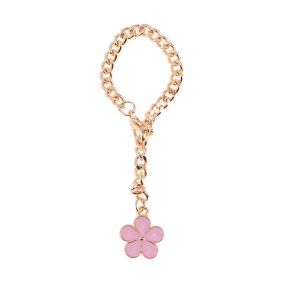 Unique Bargains 1 Pc Five-Leaf Grass Water Cup Pendant Pink Alloy