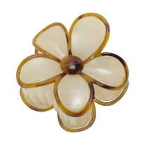 Unique Bargains 1 Pc Five-petal Flower Hair Clips for Home Beige