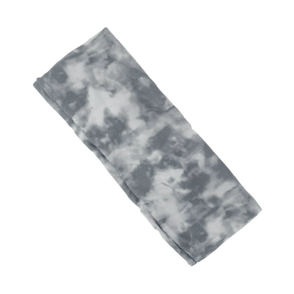 Unique Bargains 1 Pc Flexible Headband Tie-Dye Headband for Sport Gray