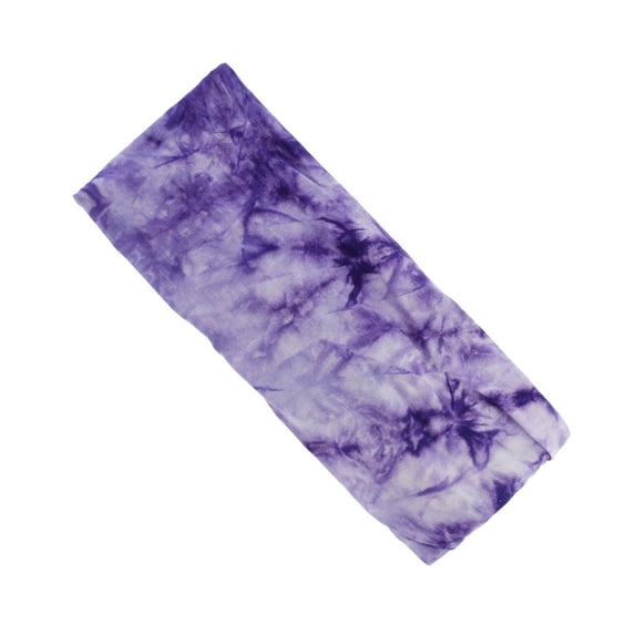 Unique Bargains 1 Pc Flexible Headband Tie-Dye Headband for Sport Purple