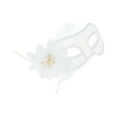 thumbnail image 1 of Unique Bargains 1 Pc Floral Lace Half Face Party Mask for Masquerade Party White, 1 of 5