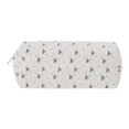 thumbnail image 1 of Unique Bargains 1 Pc Floral Print Style Drawstring Makeup Bag for Vacation Black Canvas, 1 of 6