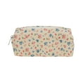 thumbnail image 1 of Unique Bargains 1 Pc Floral Print Style Drawstring Makeup Bag for Vacation Yellow Polyester, 1 of 6