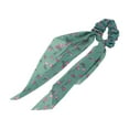 thumbnail image 1 of Unique Bargains 1 Pc Floral Triangle Ribbon Scrunchies Green, 1 of 5