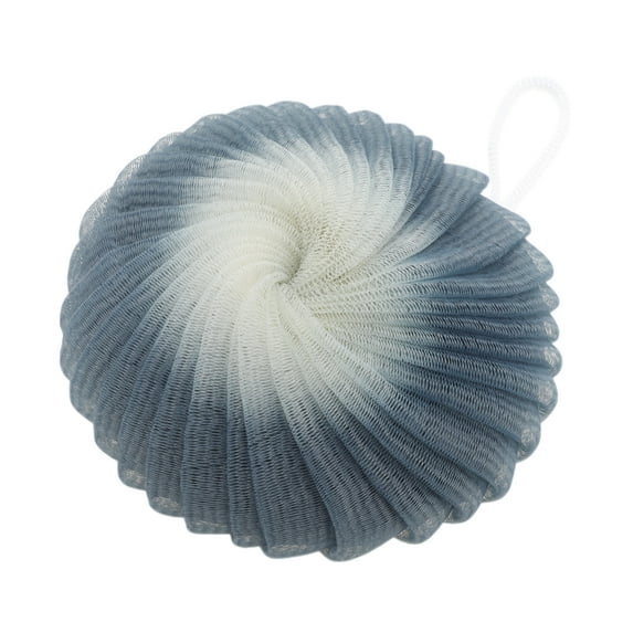 Unique Bargains 1 Pc Flower Bath Shower Loofah Sponge Body Puffs for Bathroom Gray Black