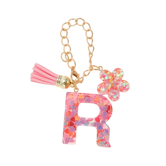 Unique Bargains 1 Pc Flower Heart Sequin Letter Z Water Cup Pendant Metal Resin ["R"]