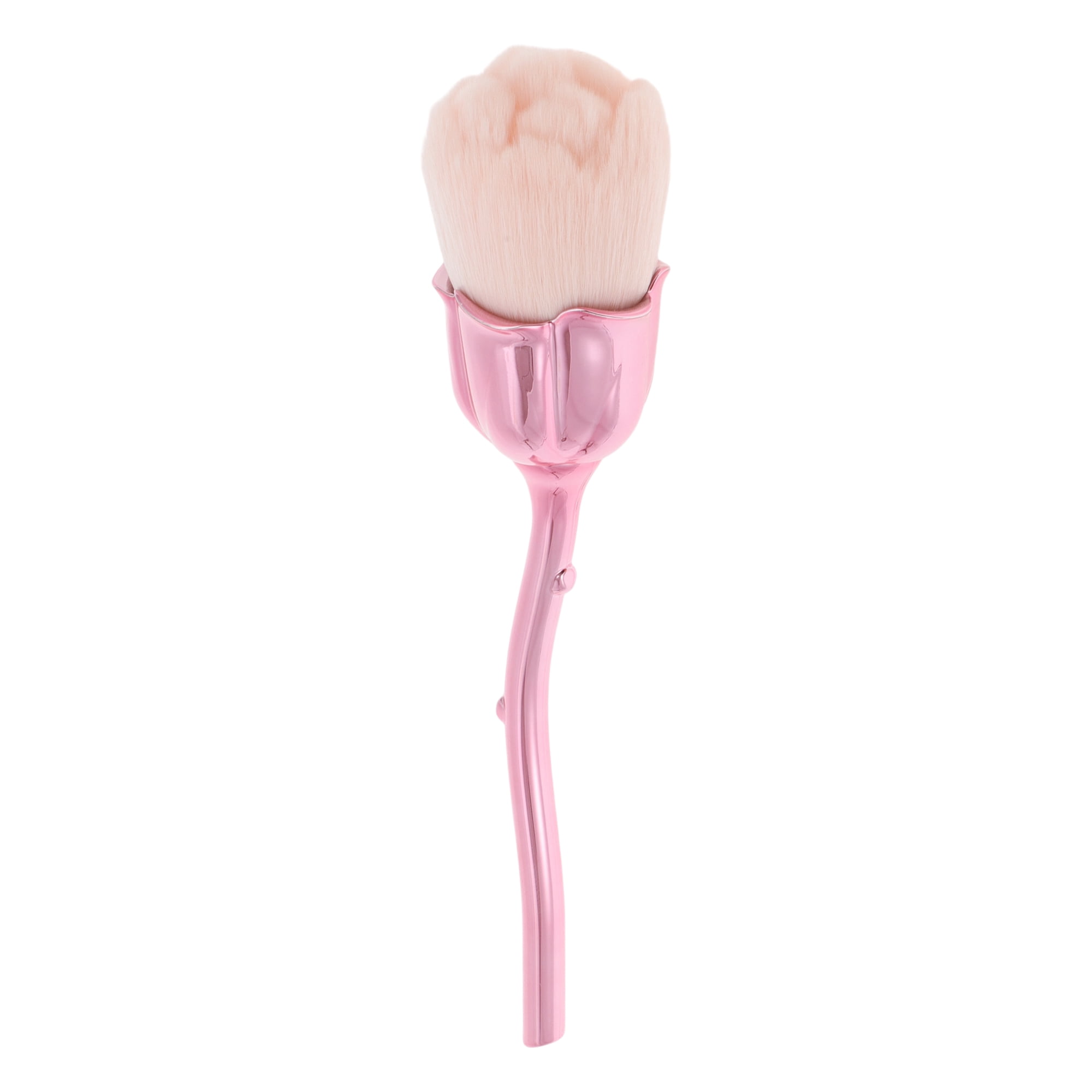 Unique Bargains 1 Pc Flower Shape Makeup Brush for Travel Rose Gold Tone, Pink