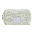 thumbnail image 1 of Unique Bargains 1 Pc Flower Style Drawstring Makeup Bag for Vacation Green Polyester, 1 of 6