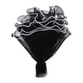 thumbnail image 1 of Unique Bargains 1 Pc Flower Wrapping Paper Faux Pearl Edge Wrinkled Flower Wrapping Mesh Paper Black, 1 of 5