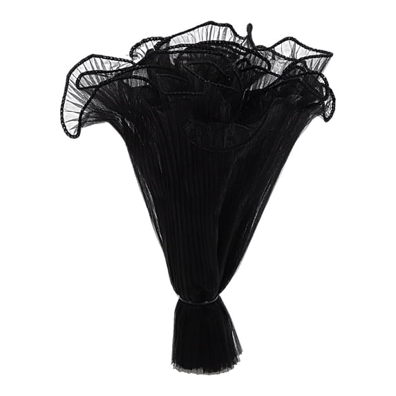 Unique Bargains 1 Pc Flower Wrapping Paper Translucent Flower Wrapping Mesh Paper Black