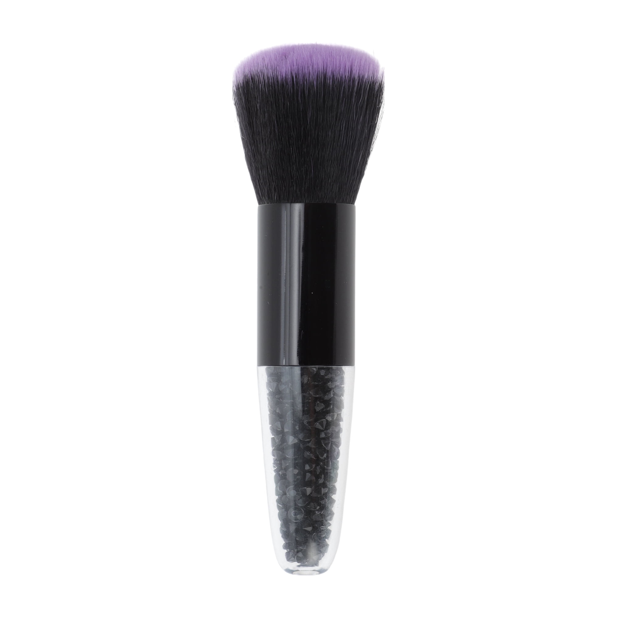 Unique Bargains 1 Pc Fluffy Blush Brush for Travel Black