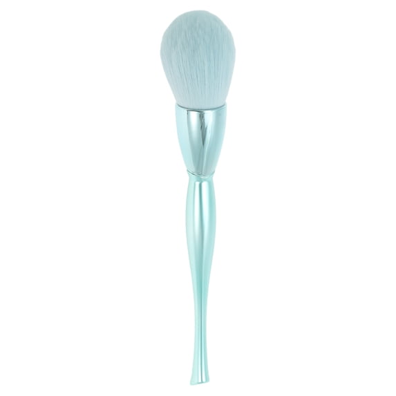 Unique Bargains 1 Pc Fluffy Makeup Brush for Daily Makeup Application Blue