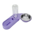 thumbnail image 1 of Unique Bargains 1 Pc Foldable Dog Bowl for Indoor and Outdoor Camping Stainless Steel Plastic Purple, 1 of 4