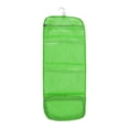 thumbnail image 1 of Unique Bargains 1 Pc Foldable Hanging Solid Makeup Bag Canvas Green, 1 of 5