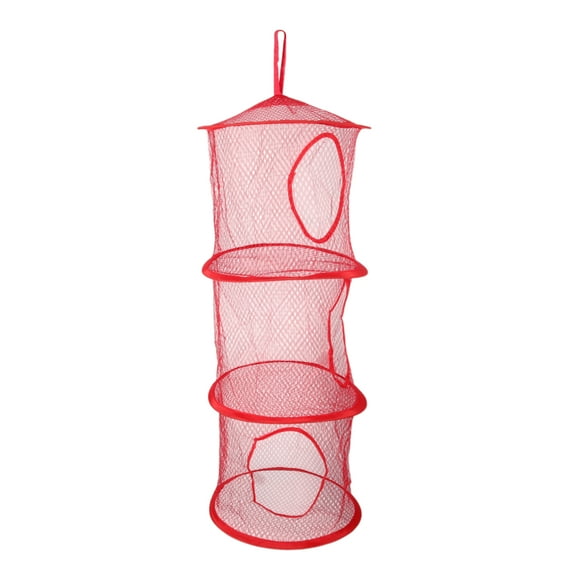 Unique Bargains 1 Pc Folding Drying Basket 1690.7oz 11.02"x27.56" Red