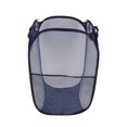 thumbnail image 1 of Unique Bargains 1 Pc Folding Laundry Basket for Laundry Room 14.17"x22.83" Navy Blue, 1 of 6