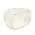 thumbnail image 1 of Unique Bargains 1 Pc Folding Single Layer Laundry Basket for Laundry Room 22.83"x14.17"x14.17" Beige, 1 of 6