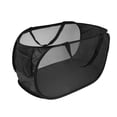 thumbnail image 1 of Unique Bargains 1 Pc Folding Single Layer Laundry Basket for Laundry Room 22.83"x14.17"x14.17" Black, 1 of 6