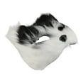 thumbnail image 1 of Unique Bargains 1 Pc Foxes Party Mask Black White Plastic, 1 of 5