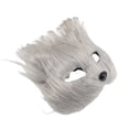 thumbnail image 1 of Unique Bargains 1 Pc Foxes Party Mask Gray Plastic, 1 of 5