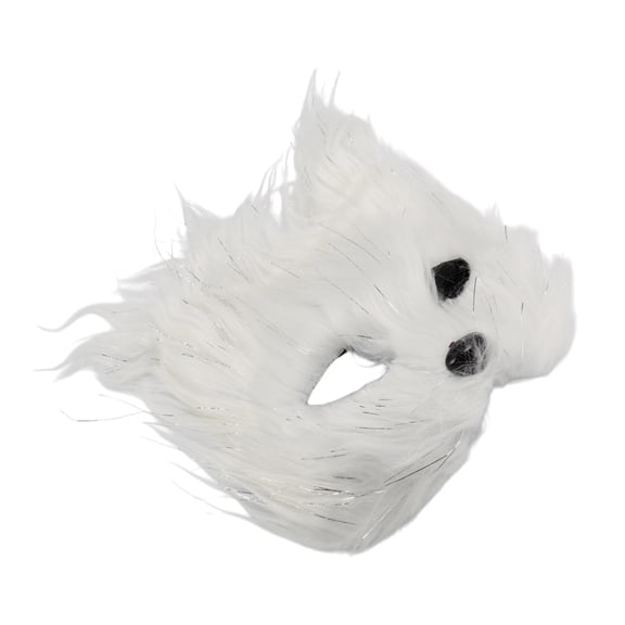 Unique Bargains 1 Pc Foxes Party Mask White Plastic