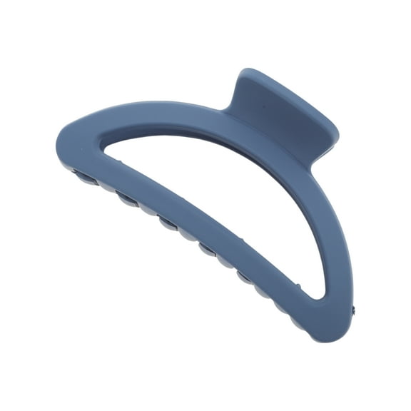 Unique Bargains 1 Pc Frosted Half Circle Hair Clips Hairdo Clip for Home Dark Blue