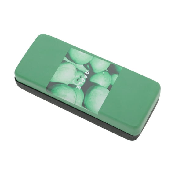 Unique Bargains 1 Pc Fruit Pattern Eyeglasses Case Portable Eyeglasses Storage Green