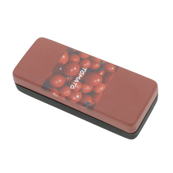 Unique Bargains 1 Pc Fruit Pattern Eyeglasses Case Portable Eyeglasses Storage Red