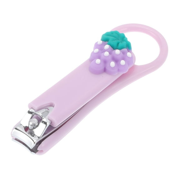 Unique Bargains 1 Pc Fruit Pattern Nail Clippers Toenail Clippers 3.15"x0.98" Purple