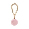 thumbnail image 1 of Unique Bargains 1 Pc Furry Ball Cup Chain Water Cup Pendant Pink Alloy Imitation Rabbit Fur, 1 of 5